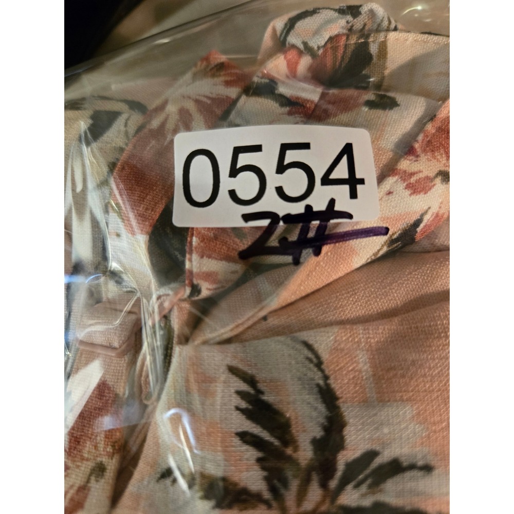 Torrid Women Peach Tropical Palm Floral Tiered Maxi Dress Size 0 New 17225261 - Picture 9 of 9